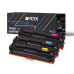 Multipack (3) Tóneres CMY (sin negro) Compatible con Canon i, LBP HP LaserJet Pro - Sustituye 131A (CF211A) / CRG-731 (6271B002)